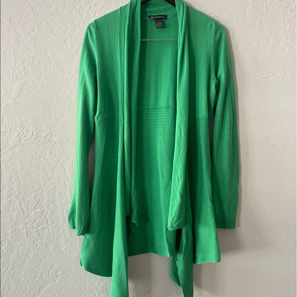 INC Bright Green Cardigan